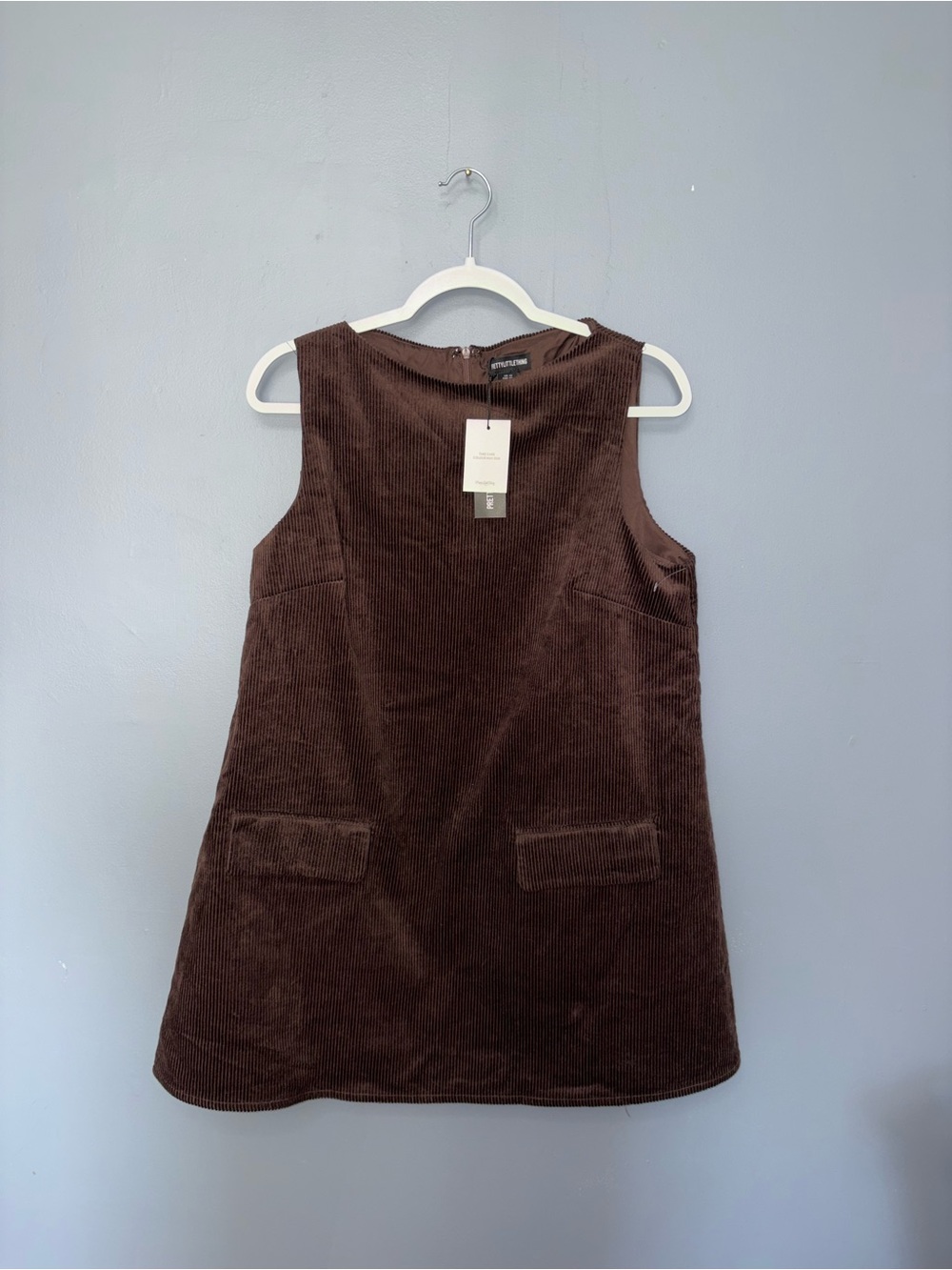 PrettyLittleThing | Brown Corduroy Dress NWT | Size 8
